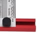 thumbnail image 5 of T Rule Stainless Steel Silver Scribing Ruler Woodworking Measuring Tool Positioning Gauge 3in, 5 of 5