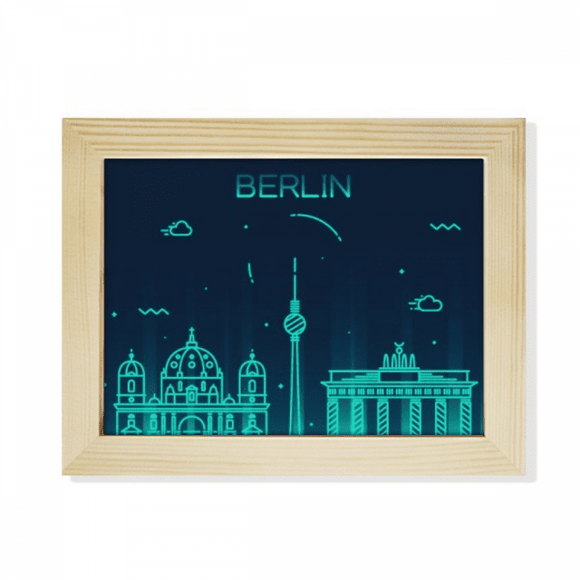 Germany Berlin Landmark Architecture Desktop Photo Frame Picture Art Decoration Painting 6x8 inch