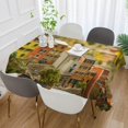 thumbnail image 4 of SKYSONIC 60"x108" Square Tablecloth with Miniature World Prints, Anti-Wrinkle and Smooth Table Cloth for Kitchen/Home Party Decoration, 4 of 7