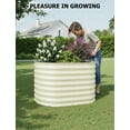 thumbnail image 1 of BeesClover Bac de Jardin Ovale Surélevé - Jardinière en Acier Galvanisé avec Fond Ouvert pour Légumes et Arbres, 1 of 8