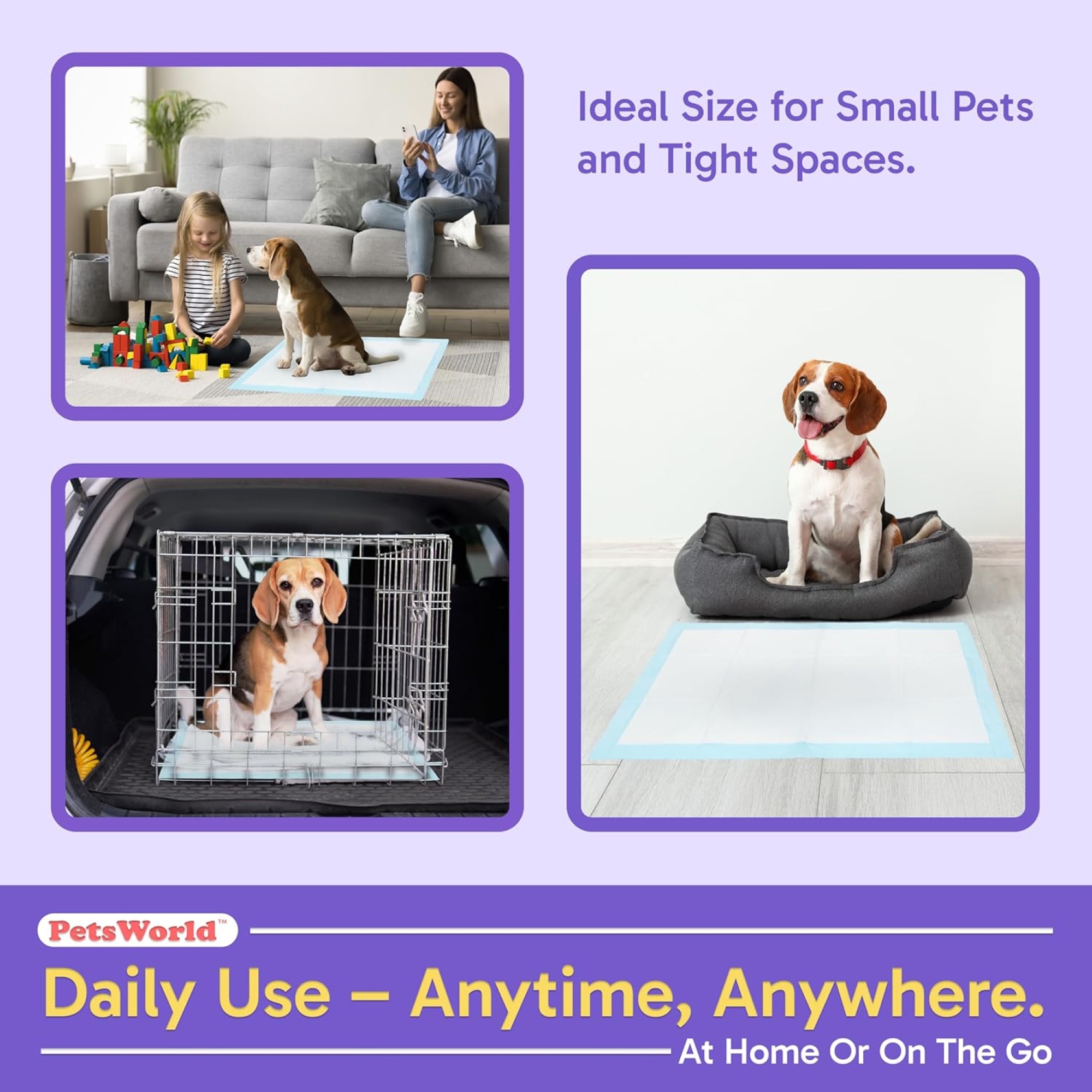 PetsWorld Puppy Pads, 23" x 36", 300 Count Value Pack photo 7