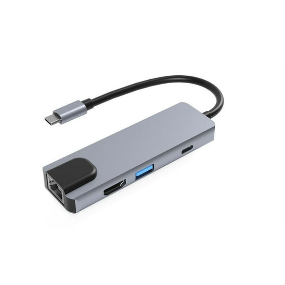 Multifunctional type-c docking station for apple computer pd charging hdmi network port six-in-one docking station