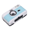 thumbnail image 3 of NFTIGB 35MM Film Camera Reusable Lightweight Vintage Retro Camera Built-in Flash with 28MM F/8 Lens 1/120s Shutter Speed Portable Photography Student Festival Gift, Blue and White, 3 of 9