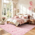 thumbnail image 4 of Bleum Cade Rugs for Living Room 5'x7' Pink Area Rug, Washable Rugs for Bedroom,Love Hearts Non-Slip Low Pile Super Soft Indoor Carpet Valentine Decor, 4 of 8