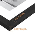 thumbnail image 4 of Sindcom 6 Pack A4 Picture Frames,Display Pictures 6x8 with Mat or 8.3x11.7 Without Mat,Gallery Wall Photo Frames, Black, 4 of 8