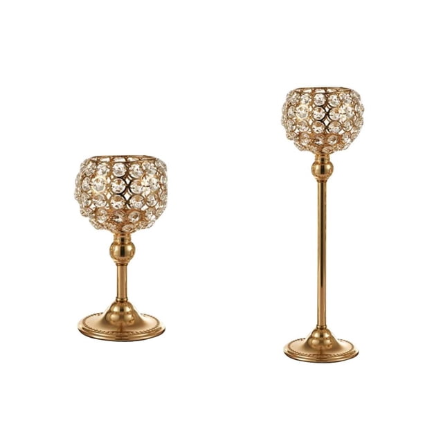Candelabro de Cristal Perfecl Soporte para Velas Decoración Del Hogar 20cm 35cm