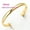 2mm Golden Arc, variant on Womens Personalized Ring Stainless Steel Electroplated Ring Fashion Jewelry Gift for Her Golden Arc Ring Stainless