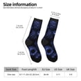 thumbnail image 2 of Bingfone Compression Socks for Women and Men Long Socks for Running Athletic Cycling Nurse- Blue-Purple Raspberries, 2 of 6