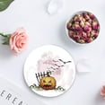 thumbnail image 4 of FMSHPON Halloween Pumpkin Light Set of 8 Round Coaster for Drinks, Absorbent Ceramic Stone Coasters Cup Mat with Cork Base for Home Kitchen Room Coffee Table Bar Decor, 4 of 6