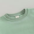 thumbnail image 2 of Zehjuhan Newborn Infant Baby Solid Color Outfits Ruffle Long Sleeve Bubble Romper For Fall Winter Clothes Green，9-12M, 2 of 5