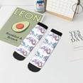 thumbnail image 7 of Pofeuu Snowy Cottage Holiday Scene Print 30cm Socks, Adult Running Hiking Socks for Youth and Adult, 7 of 7