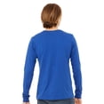 thumbnail image 4 of BELLA CANVAS Jersey Long Sleeve Tee for Men, Crewneck True Royal Casual T-Shirt, 6-Pack Shirts, S, 4 of 5