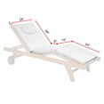 thumbnail image 2 of All Things Cedar White Chaise Lounger Cushion, 2 of 3
