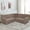 Taupe, variant on TOPCHANCES Velvet Sectional Corner Sofa Covers, 5 Seat L-Shaped Sectional Couch Slipcovers, 3 Piece Stretch Soft Furniture Sofa Protector for 5-Seater Corner Sofas ( Brown )
