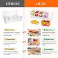 thumbnail image 2 of Condimento para condimentos Lifewit helado con 5 recipientes de 600 ml, 2 of 8