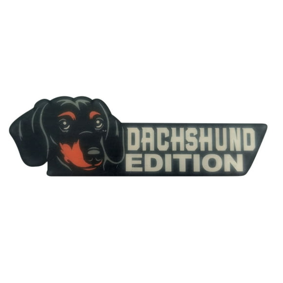 Dog Edition Car Badges Laser Cutting Car Vehicle Emblem,3D Car Badge Automotive Decals Stickers Funy Animal Decor Car Accessories Gifts for Car Truck Rv Boat Exterior Decoration