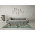 thumbnail image 3 of Ahgly Company Indoor Rectangle Animal Light Blue Traditional Area Rugs, 8' x 10', 3 of 4