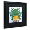 thumbnail image 4 of Trademark Fine Art 'Ribbit the Frog' Canvas Art by Design Turnpike, White Matte, Black Frame, 4 of 8