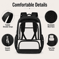 thumbnail image 3 of Lomyolo Clear Backpack for School Boys Girls Adult Transparent Bookbag with Reinforced Straps & 400D Oxford Fabric, Large Capacity Heavy Duty Backpack for Travel, Security, Work, College, Men & Women, 3 of 8