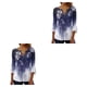thumbnail image 1 of Jumpingount Tops de manga 3/4 Camiseta oscilante Túnica de verano Playa plisada de larga duración Type25 NO25, 1 of 6