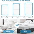 thumbnail image 2 of Bed Sheet Straps, 4+1 PCS Adjustable Elastic Fitted Sheet Straps for Corners with Metal Clips Bed Sheet Holder Straps Keep Sheet in Place for Beds and Sofas, White, 2 of 5