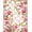 Pink, Pattern 3, variant on Flatwoven High Traffic Area Rug, Romantic Pink Floral Design, Non Slip, Stain Resistant, Washable Area Rugs for Living Room, Bedroom(Rose, 8X10)