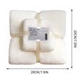thumbnail image 3 of Roiihwy White Towel and Bath Towel Set Thickened Fleece Lined, Soft Breathable Absorbent Bath Towel Set for Home Bathroom, 3 of 6