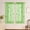 Green#4, variant on Sheer Curtain Valance with Butterfly Brooch - Light Filtering Window Treatment for Kitchen Living Room Bedroom - Polyester Decorative Short Curtains for Home Party or Everyday Decoration 1 Panel