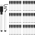 thumbnail image 1 of Magnetic Dry Erase Markers 24 Pcs Fine Tip Whiteboard Pen With Eraser Black Office Classroom (black ), 1 of 1