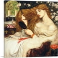thumbnail image 1 of ARTCANVAS Lady Lilith 1868 Canvas Art Print by Dante Gabriel Rossetti - Size: 18" x 18" (0.75" Deep), 1 of 9