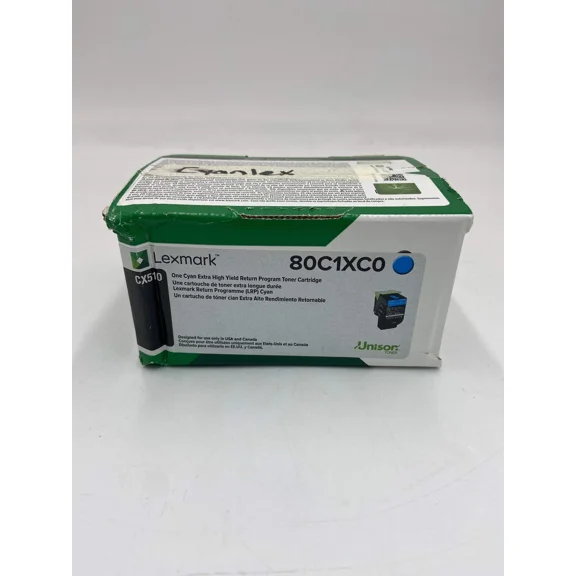 RHEA- New Lexmark 80C1Xc0 Cyan Toner Cartridge