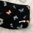 thumbnail image 2 of Caja de maquillaje portátil con bolsa de almacenamiento de cosméticos de mariposa bordada para regalos de vacaciones, 2 of 8