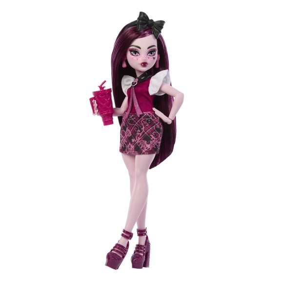 Muñeca de Juguete Mattel Monster High Draculaura Look Uniforme Monstruoso