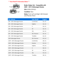 thumbnail image 2 of Brake Caliper Set - Compatible with 2009 - 2012 Volkswagen Routan - Autopart Premium, 2 of 2