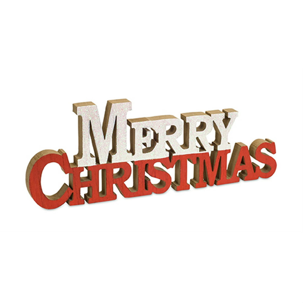 Merry Christmas Sign (Set of 6) 15.5