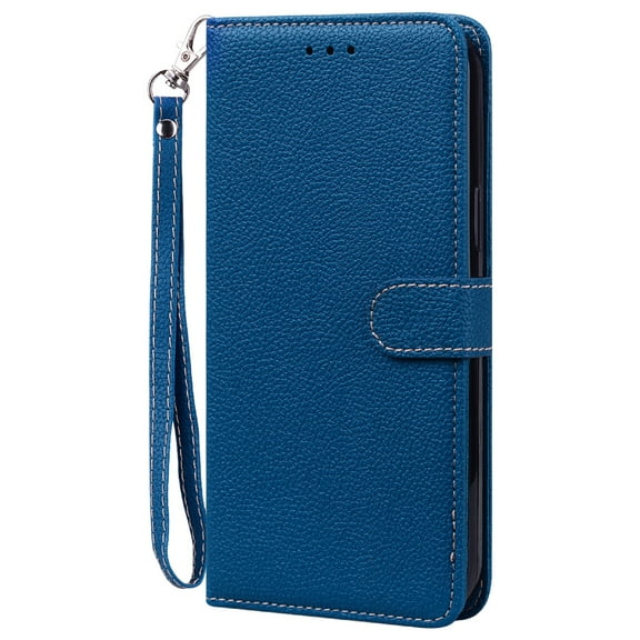 Allytech Wallet case for Samsung Galaxy A13 4G, PU Leather Wallet case with Handstrap Kickstand Card Slots Magnetic Shockproof Flip Case for Samsung A13 4G,Darkblue