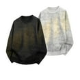 thumbnail image 6 of VSSSJ Sweatshirt for Men Fashion Tie-Dye Printed Crewneck Baggy Sweatshirt Loose Long Sleeve Casual Oversized Pullover Sweatshirts Black XL, 6 of 9