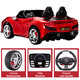 thumbnail image 4 of Montable Electrico para Niños Deportivo Dos Asientos Luz Sonido Control Remoto Batería 12v - Rojo, 4 of 7