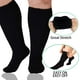 thumbnail image 5 of 3 Pares de Calcetines de Compresión Talla Grande para Mujer y Hombres de Pantorrilla Ancha 20-30mmhg Extra Grandes hasta la Rodilla con Soporte para la Circulación, 5 of 5