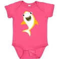 thumbnail image 3 of Inktastic Cute Shark, Little Shark, Yellow Shark Boys or Girls Baby Bodysuit, 3 of 5