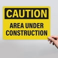 thumbnail image 4 of 4pcs Caution Area Under Construction Sign 10x7 Inch | Plastic Sign for Construction Site, Hazard Area, No Trespassing, Waterproof Plastic, 4 of 7