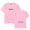 Pink, variant on Paytonking T-Shirt Round Neck Short Sleeved Shirt Fashion Printed Top