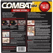 Combat Max Defense System Small Roach Killing Bait 12 Ct + Roach Killing Gel Syringe 12g