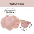 thumbnail image 2 of 56-58cm hat circumference women's sun hat straw hat cute summer sun hat beach hat and straw bag set - pink, 2 of 5