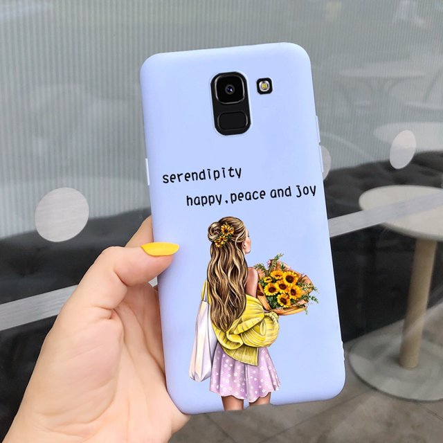 Funda Pretty Girls Samsung Galaxy J6 Plus 2018 J6 + J610F De Silicona Delgada Parachoques Suave J6 2018 J6Plus Caasing Gao Jiahui unisex
