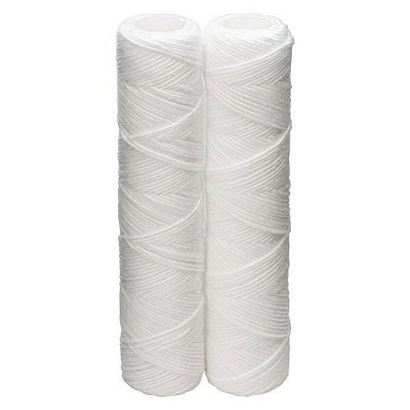 Culligan CW-F Sediment Replacement Cartridge Polypropylene Cord-Wound, 10 Micron, 12,000 Gallon Capacity, 2-Pack