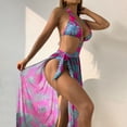 thumbnail image 2 of Youmylove Women Swimwear Split Body Swimsuit SummerPCS Set Fashionable And Cool Bikini Beach Swimsuit Set Pool Swim Wear, 2 of 9