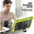 thumbnail image 5 of JINRAN Case for Samsung Galaxy Tab S10 FE+ Plus 13.1 Inch 2025 Model (X620/X626B), Heavy Duty Shockproof Protective Case with Screen Protector, 360° Rotating Stand, Hand/Shoulder Strap, 5 of 9