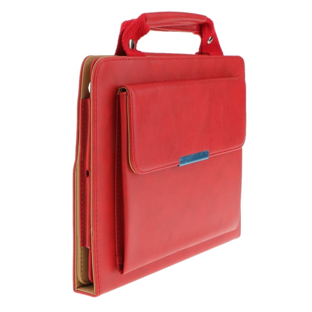 Cubierta Atractiva de Cuero para Tablet Accesorios Caso Soporte de Visión Horizontal rojo Soledad Cubierta elegante