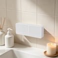 thumbnail image 1 of Bathroom Laundry Soap Box Dormitory Soap Box Wall-Mounted Double-Compartment Drainable Soap Box With Renovate Lid No Drilling Required, 1 of 6
